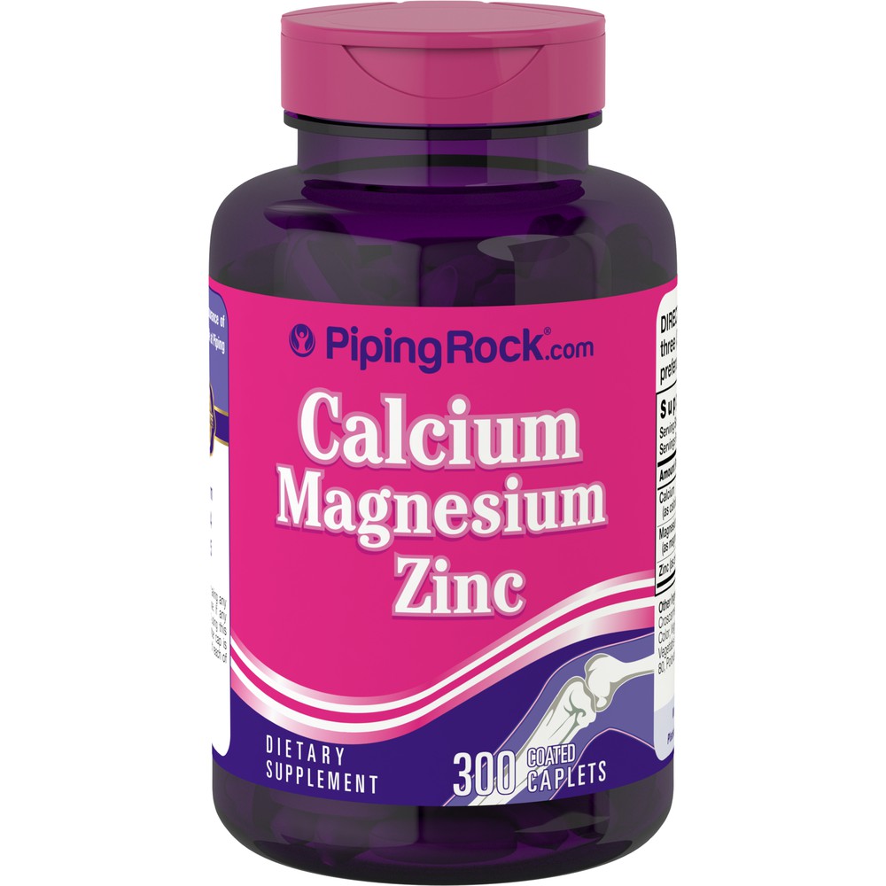 Piping Rock 鈣 鎂 鋅 Calcium Magnesium Zinc 300顆