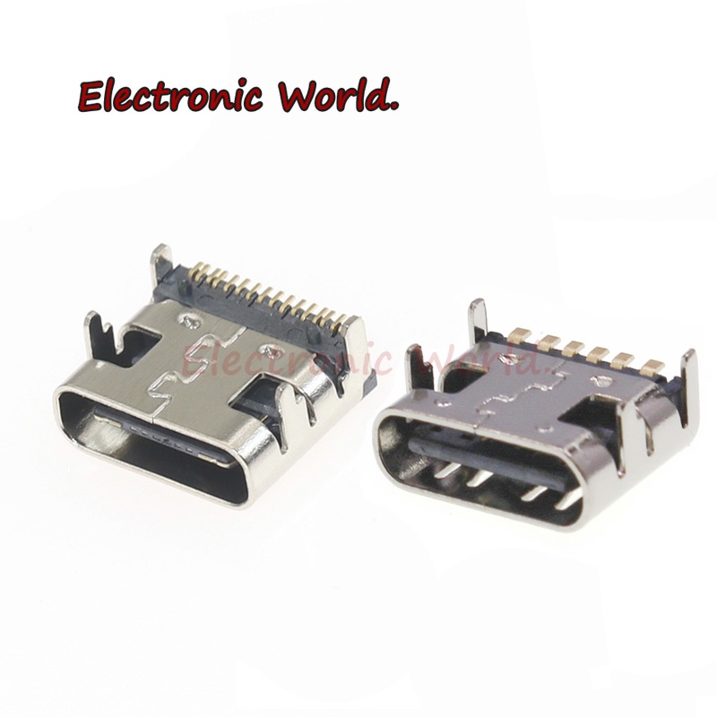 USB3.1 6pin/16pin Type-C DIP 3A Micro USB 連接器母端口插孔尾插頭插座電氣端子