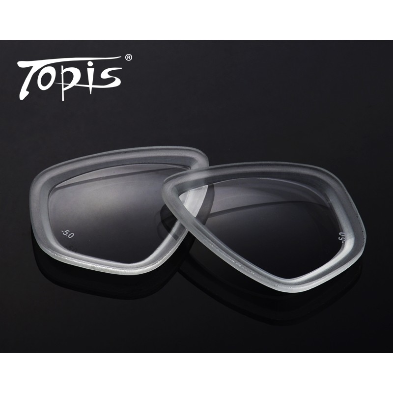 《旅遊生活》台灣 TOPIS M2011 鋼化玻璃近視鏡片(一對) 度數 浮潛面鏡 潛水面鏡 浮潛面罩 蛙鏡 兒童