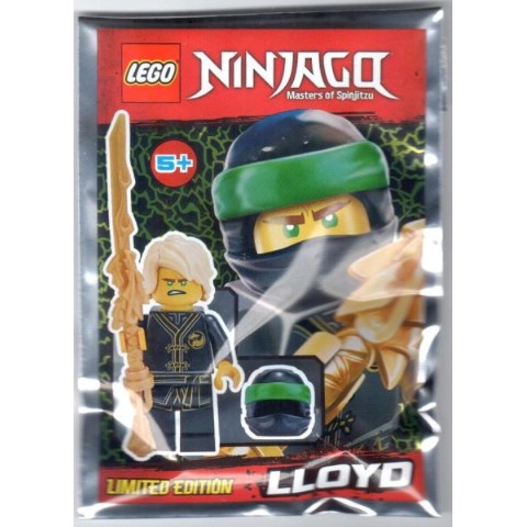 《LEGO 樂高》【Polybag-旋風忍者系列】綠忍者 黑色道服 勞埃德 Lloyd 人偶包 891834