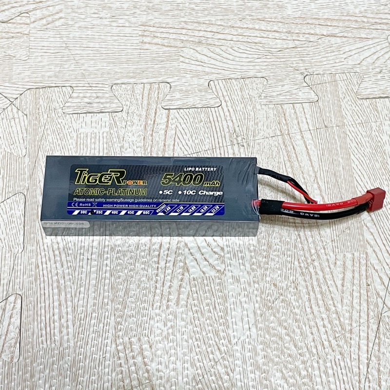 《賽鋒模型》全新Tiger老虎 2S 鋰電池 7.4V 電池5400mah 30c T插 鋰電池 電池 2S