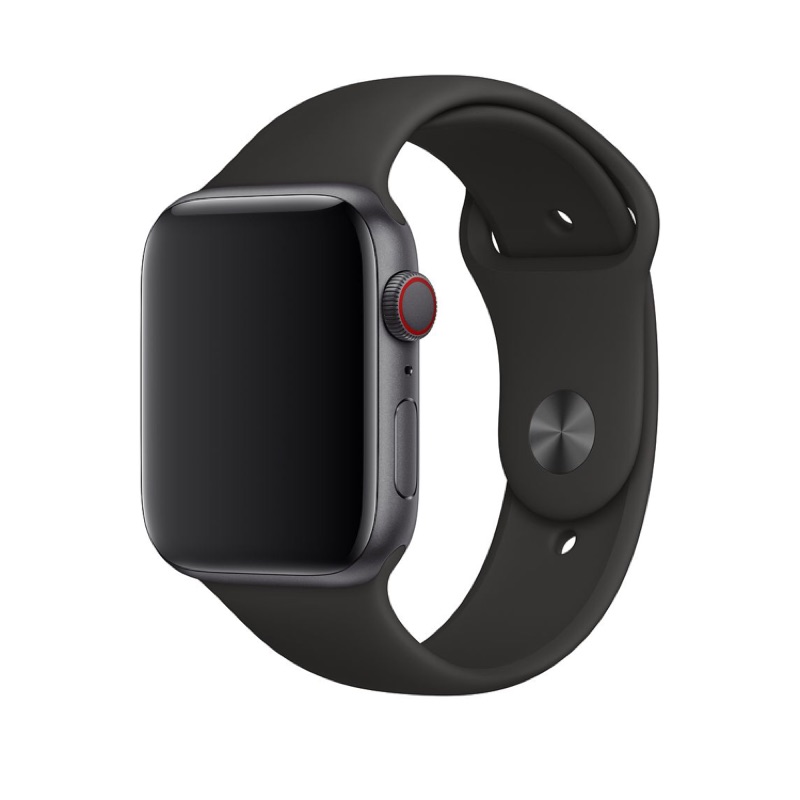 Apple watch 5 原廠 44m黑色運動型錶帶