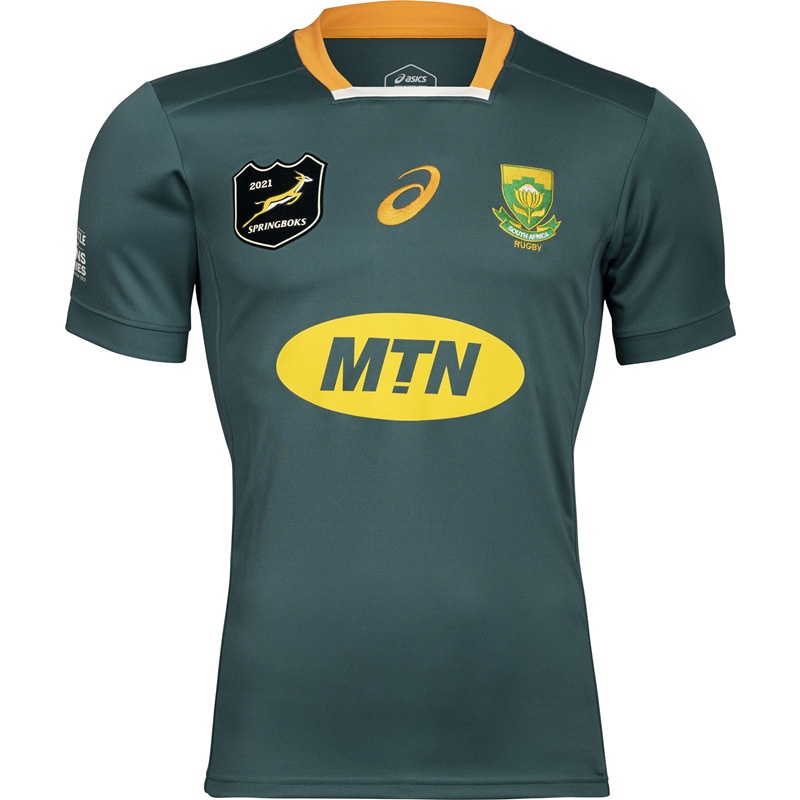 2020-2021南非橄欖球服主場綠色南非英式橄欖球球衣