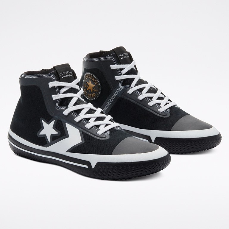 R'代購 Converse All Star Pro BB High Then &amp; Now 黑白 金黃 170423C