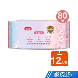 芊柔+plus清除腸病毒濕紙巾80抽12包/箱 現貨 廠商直送