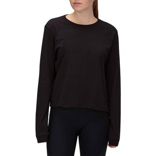 HURLEY｜女 HRLY SOLID PERFECT LS BLACK 長袖TEE