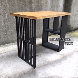 HomeDecor鄉工所長桌吧檯桌吧檯桌餐桌桌子木桌鐵桌實木酒吧桌酒架酒櫃長桌高腳桌中島桌美式鄉村復古loft工業風傢俱