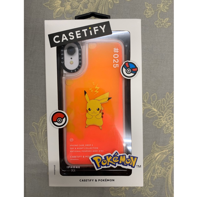 😎小潮男😎casetify x Pokemon 限量皮卡丘流沙款手機殼 適用於iphone xr