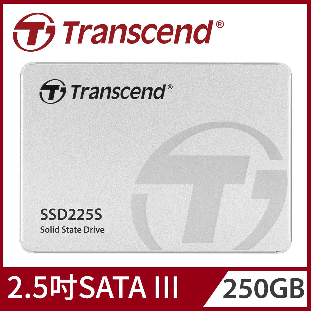 【大台南電腦量販】 創見 SSD 225S 250GB  SATA SSD 固態硬碟 贈支架 TS250GSSD225S