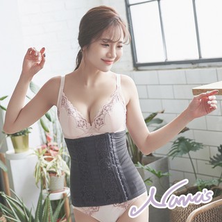 【露娜斯Nunas】560丹 性感小腰激S曲線 M-4XL 束腹腰夾 F9829 台灣製 灰 膚