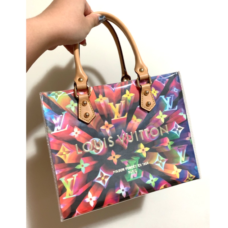 ❤️ 台南 Lv 聖誕限量 紙袋包 正品 路易威登 Louis Vuitton 包 手提包 改造 改造包 紙袋改造 彩色