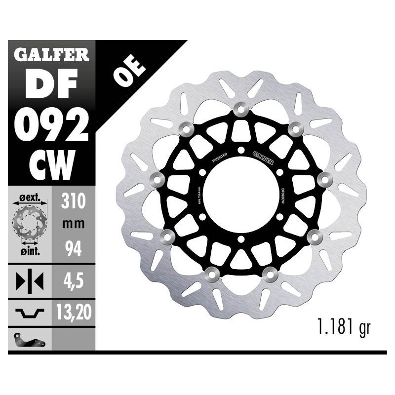 西班牙製 Galfer DF092CW  CBR250RR 碟盤