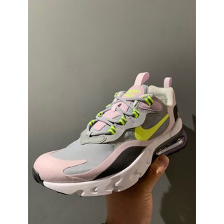 NIKE AIR MAX 270 REACT (GS) 休閒鞋 大童鞋 粉灰 休閒 運動 透氣 BQ0103010