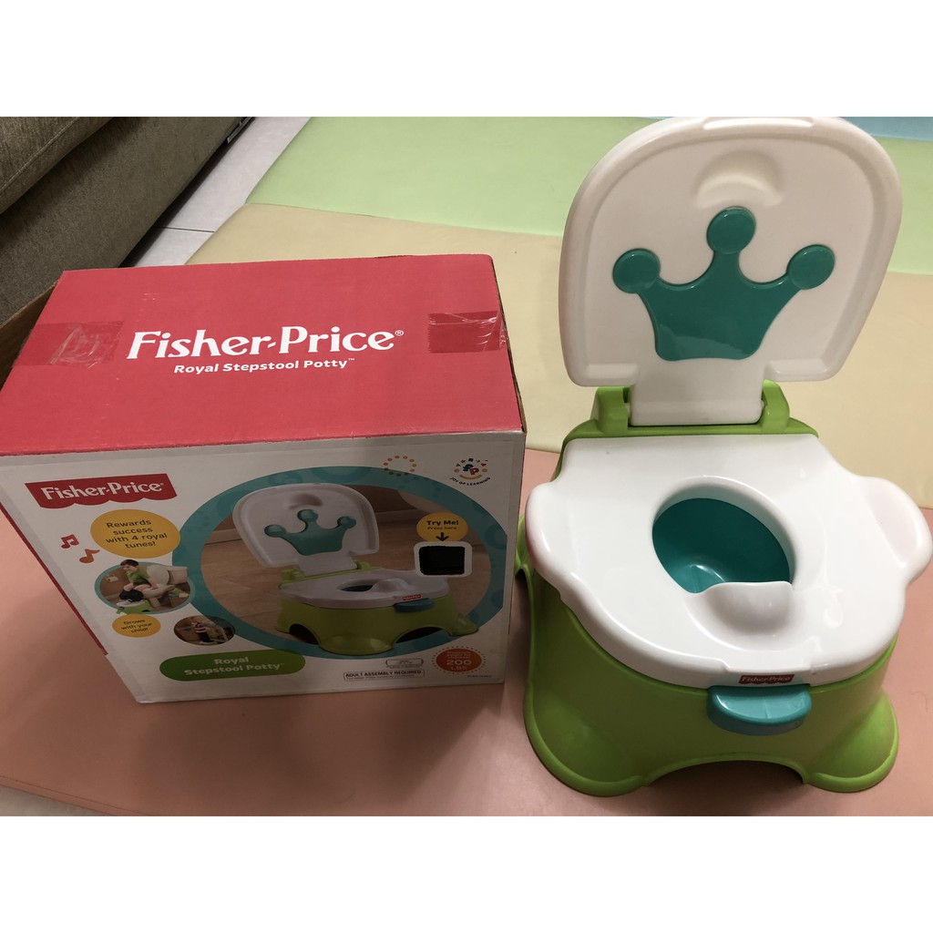 ~❤美國寶寶的衣櫥❤~(八點五成新)美國進口Fisher Price 費雪兩用學習噓噓樂 幼兒學習馬桶