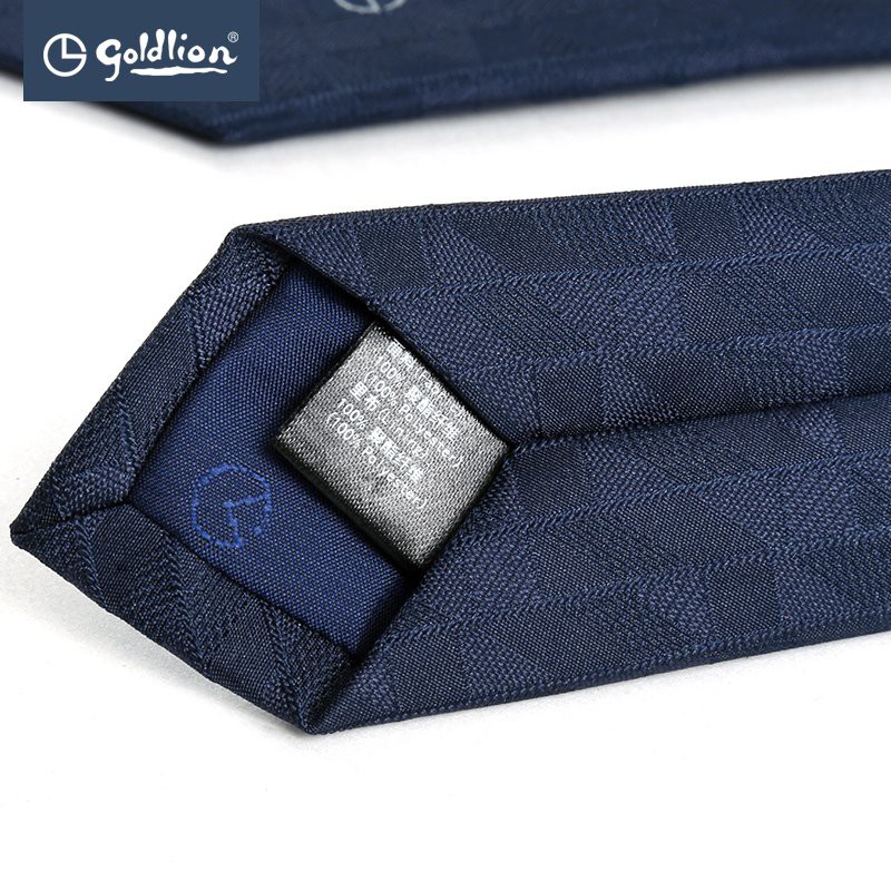 【免運  領帶】 金利來官方outlets領帶男士商務正裝潮流復古高端輕奢藍色領帶A