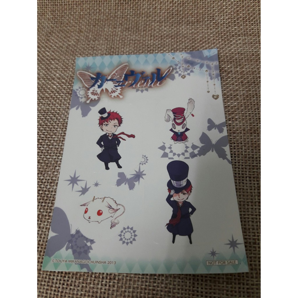 出清 日版黑色嘉年華karneval 狂歡節貼紙迷你貼 輪 壹號艇艇長朔兔虹無 蝦皮購物