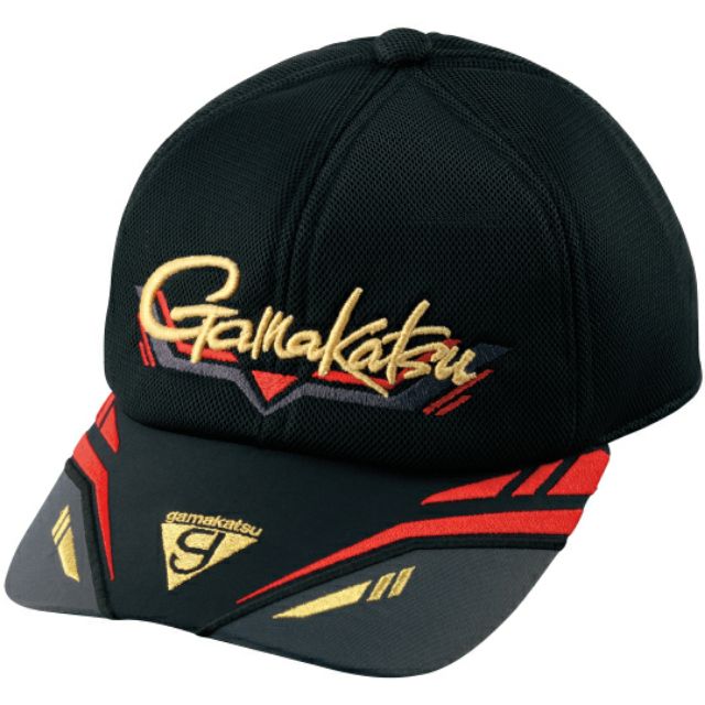 =佳樂釣具= GAMAKATSU 釣魚帽 GM-9853黑紅色 釣魚帽