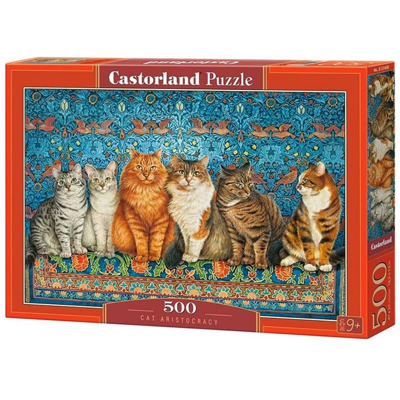 【現貨免運】波蘭 Castorland 正版進口拼圖 500片 53469 貓咪夥伴 裝飾畫 益智減壓玩具 送拼圖膠水