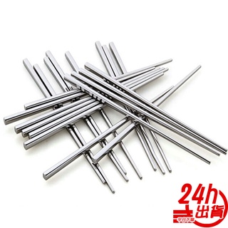 不銹鋼餐具 食用級304不鏽鋼筷子 環保重複使用金屬耐高溫 一體成形方筷 拋光鏡面鐳射筷 現貨 人魚朵朵 臺灣出貨長期