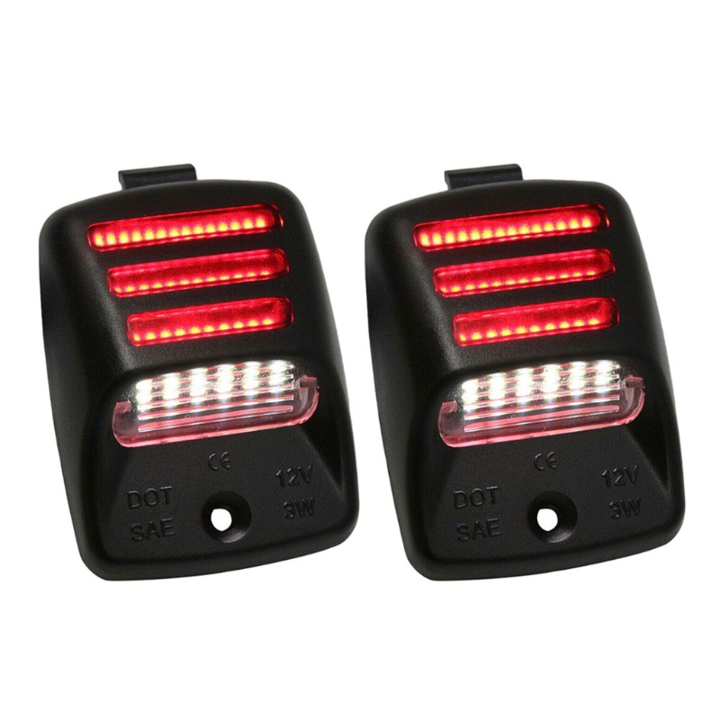 EDB* EDB* 1 對汽車 LED 牌照燈紅色尾燈/後霧燈適用於 Tacoma Tundra 2005-2015