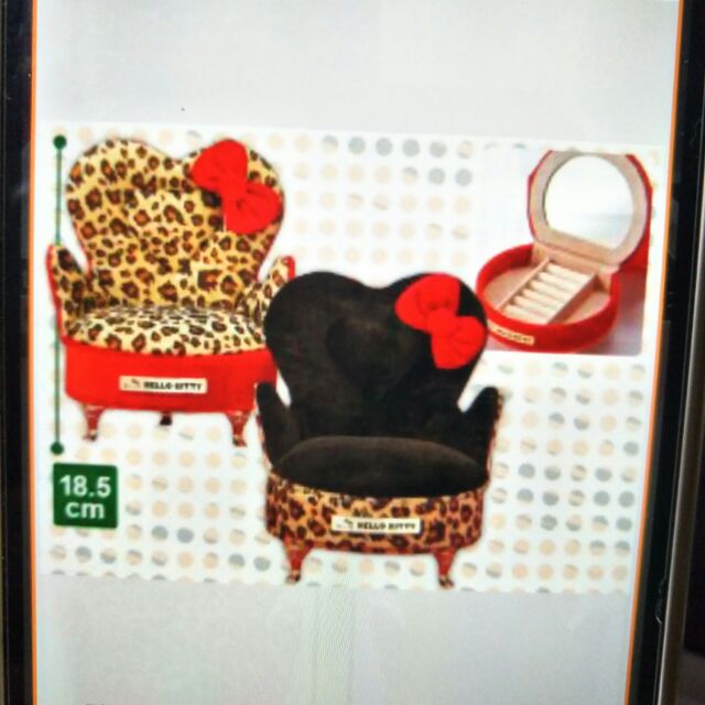 日本空運 日版 景品 三麗鷗 Hello Kitty 沙發造型 首飾盒 珠寶盒 生日禮物