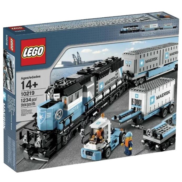 ［想樂］全新 樂高 Lego 10219 Maersk Train 馬士基火車