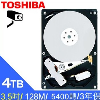 Toshiba AV影音監控 4TB 3.5吋 硬碟 DT02ABA400V