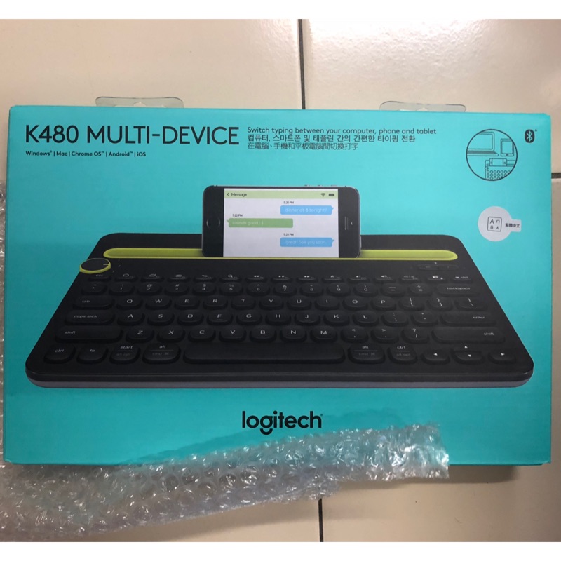 Logitech 羅技 K480無線鍵盤 （手機 平板 電腦 筆電可用）