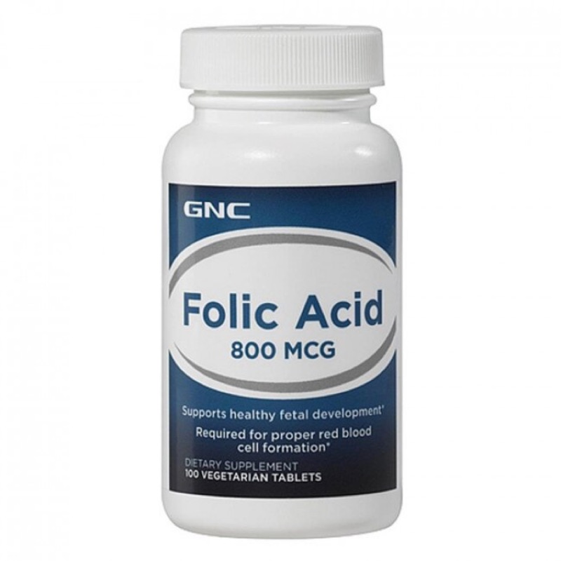 美國丸🇺🇸 現貨在台✈️ GNC 葉酸 Folic Acid 800MCG 100顆 孕婦 備孕 懷孕