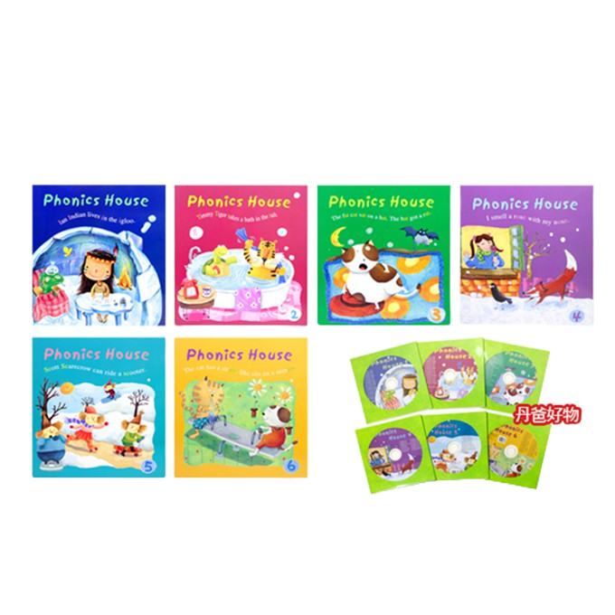 愛智 Phonics House美語發音教材共6書6cd 小上 小下 中上 中下 大上 大下 丹爸 現貨 蝦皮購物
