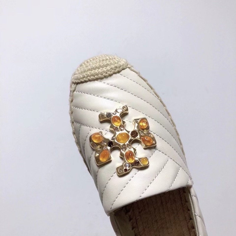Tory Burch quilted espadrilles 草編鞋