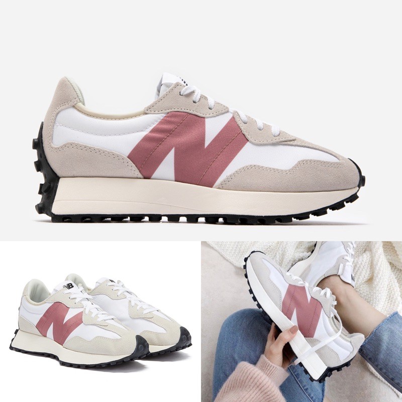 Quality Sneakers - New Balance WS327CD 327 粉灰白 玫瑰 大N 麂皮 女鞋