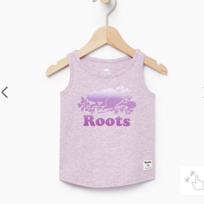 Roots 海狸logo紫色背心 5t
