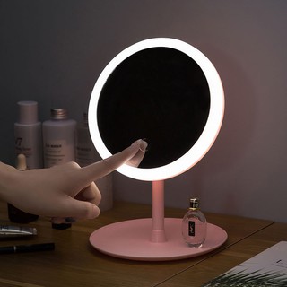 化妝鏡 (G124) 帶 led 桌面燈帶手持充電器