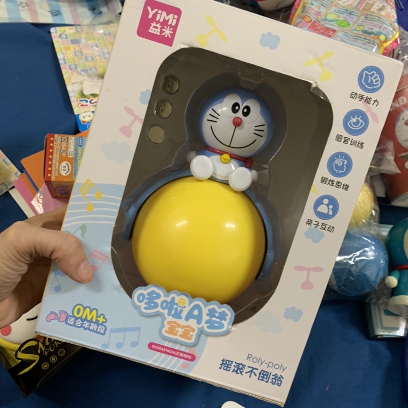 3.Doraemon機器貓小叮噹哆啦a夢嬰兒玩具搖搖不倒翁