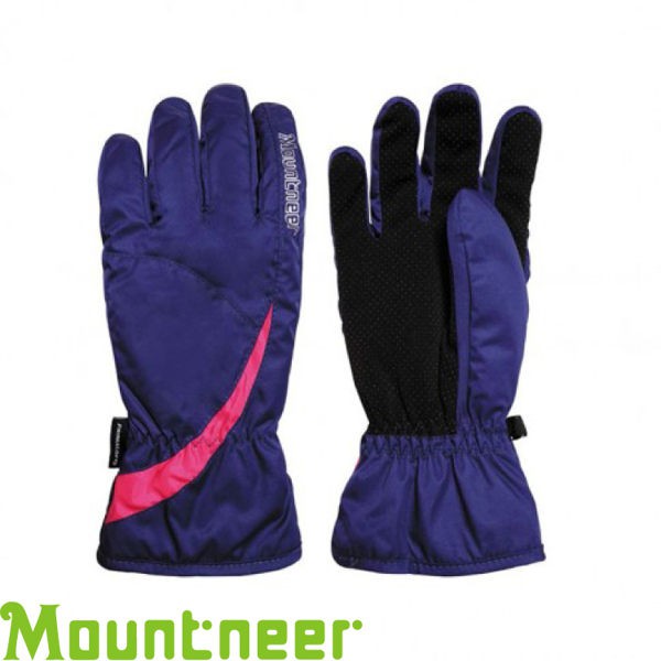 【Mountneer 山林 Primaloft防水手套《紫/粉紅》】12G02/防風/透氣快乾/保暖手套/悠遊山水