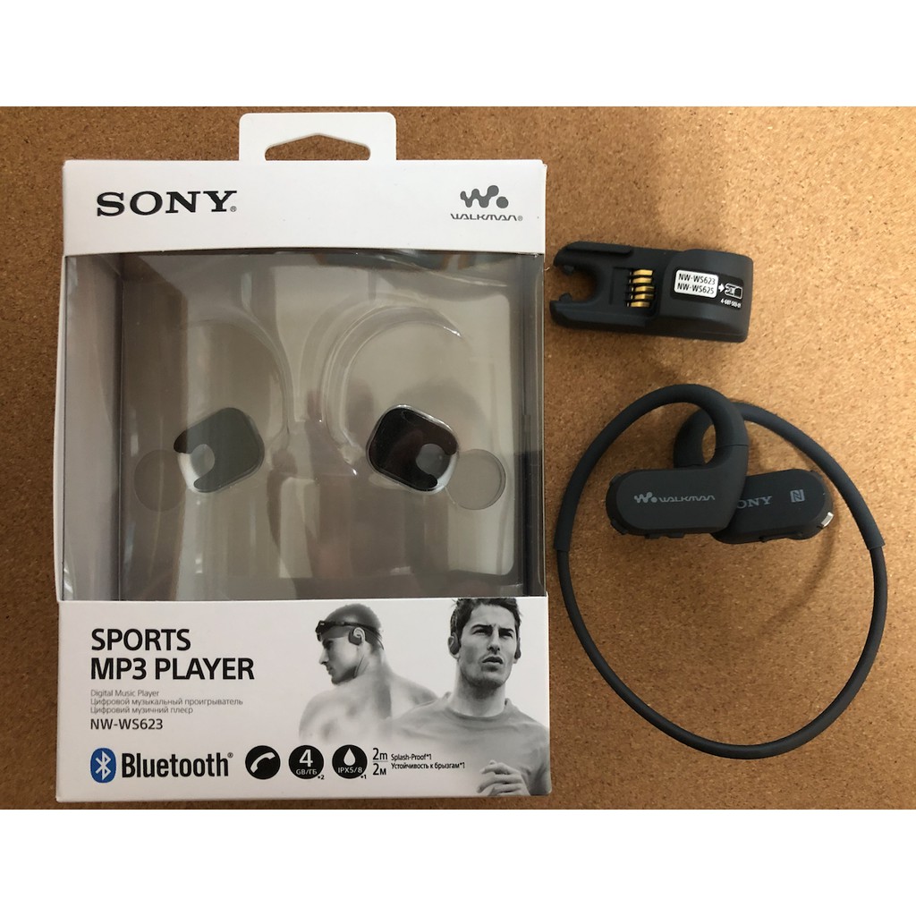 【台灣公司貨】SONY NW-WS623 無線入耳頸掛耳機 4GB NFC 防水 運動 游泳 藍芽耳機 美品