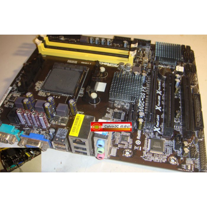 華擎 ASRock 960GC-GS FX AM3+腳位 內建顯示 AMD760晶片 6組SATA3 DDR3 DDR2