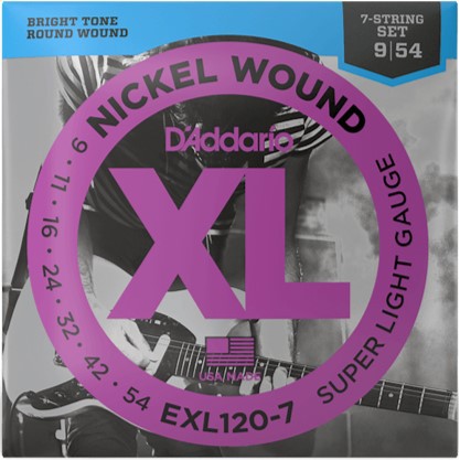 DAddario EXL120-7 XL Nickel Wound 7弦吉他專用弦(現貨)
