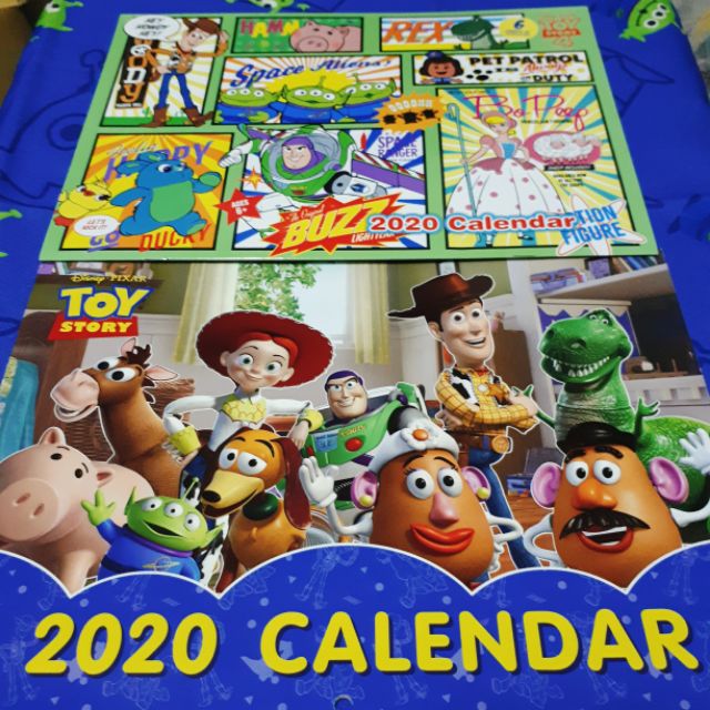 日本帶回 迪士尼 玩具總動員 2020年曆 皮克斯 PIXAR