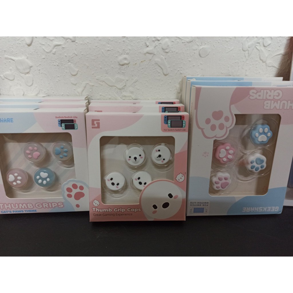 全新現貨switch蘑菇頭joycon 類比套貓爪搖桿套搖桿帽jc貓爪joycon保護蓋 蝦皮購物
