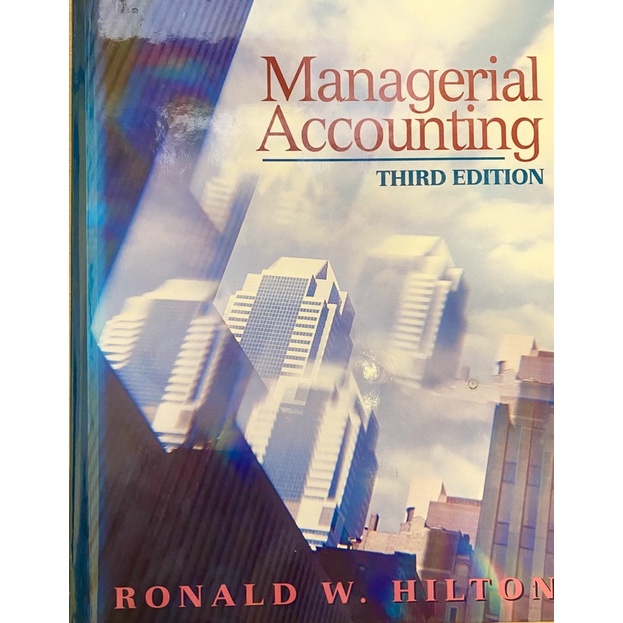 《二手書》Managerial Accounting Third Edition-Ronald W. Hilton