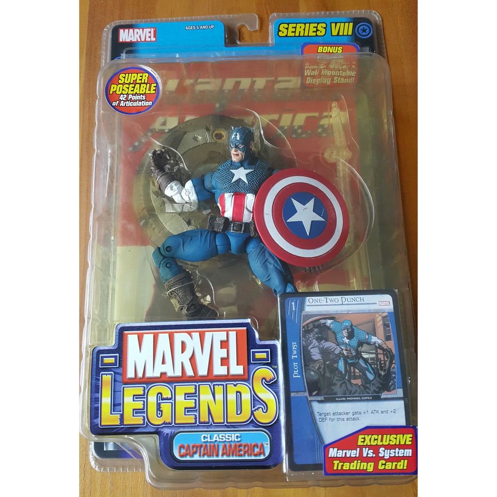 《捨不得？賣》ToyBiz Marvel Legends 8 美國隊長 翅膀 變異版 絕版 6吋 可動 公仔 全新未拆