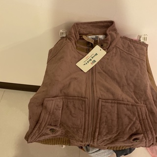 全新 deep red co. 背心 咖啡色 軍裝 冬天背心