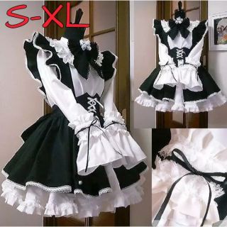 現貨+預購 熱銷💕男款/女款💕大碼 cosplay 萌日系動漫 女僕裝 餐廳咖啡廳工作服長袖黑白 女傭裝 女僕套裝組