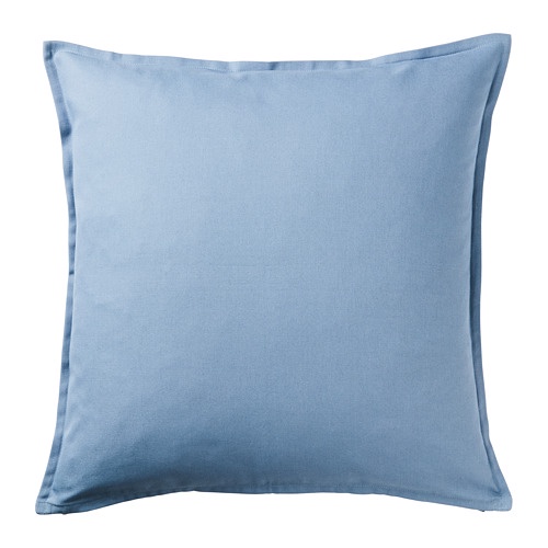 GURLI 靠枕套 淺藍色 50x50公分 ikea抱枕套