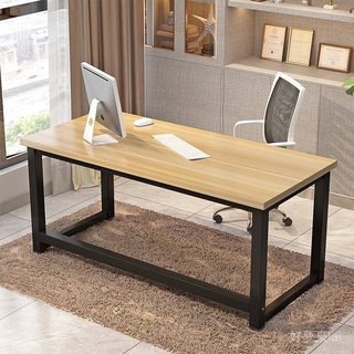 熱銷簡約電腦桌台式家用現代桌子寫字檯簡易學習桌鋼木書桌雙人辦公桌品質保證