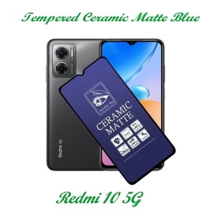 XIAOMI LAYAR 鋼化陶瓷磨砂藍屏保護膜全面屏小米 Redmi 10 5G Redmi 10 Prime+5G