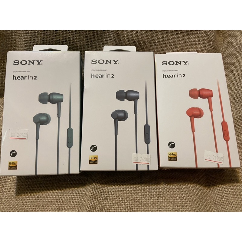 全新未拆/正品彩色盒裝/甩賣SONY/IER-H500A h.ear in 2 入耳式耳機（顏色隨機）