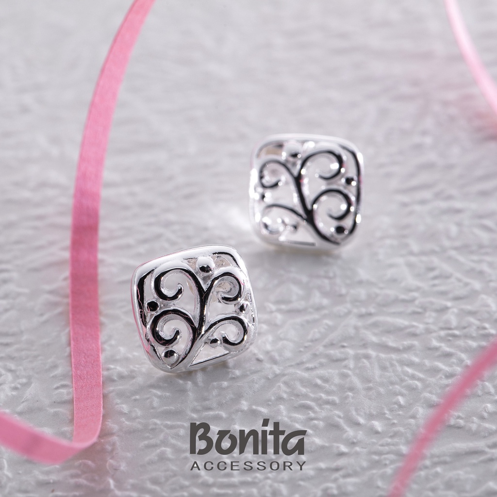 Bonita【925純銀】貼耳式純銀耳針耳環-710-9537/9531